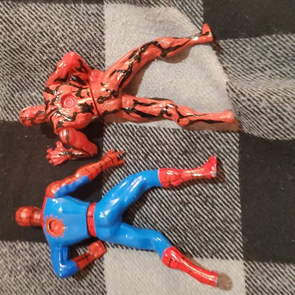 2/$8 🕷Spiderman Web Of Steel Die Cast Figures Spiderman Vs. Carnage 1994 - Picture 4 of 4